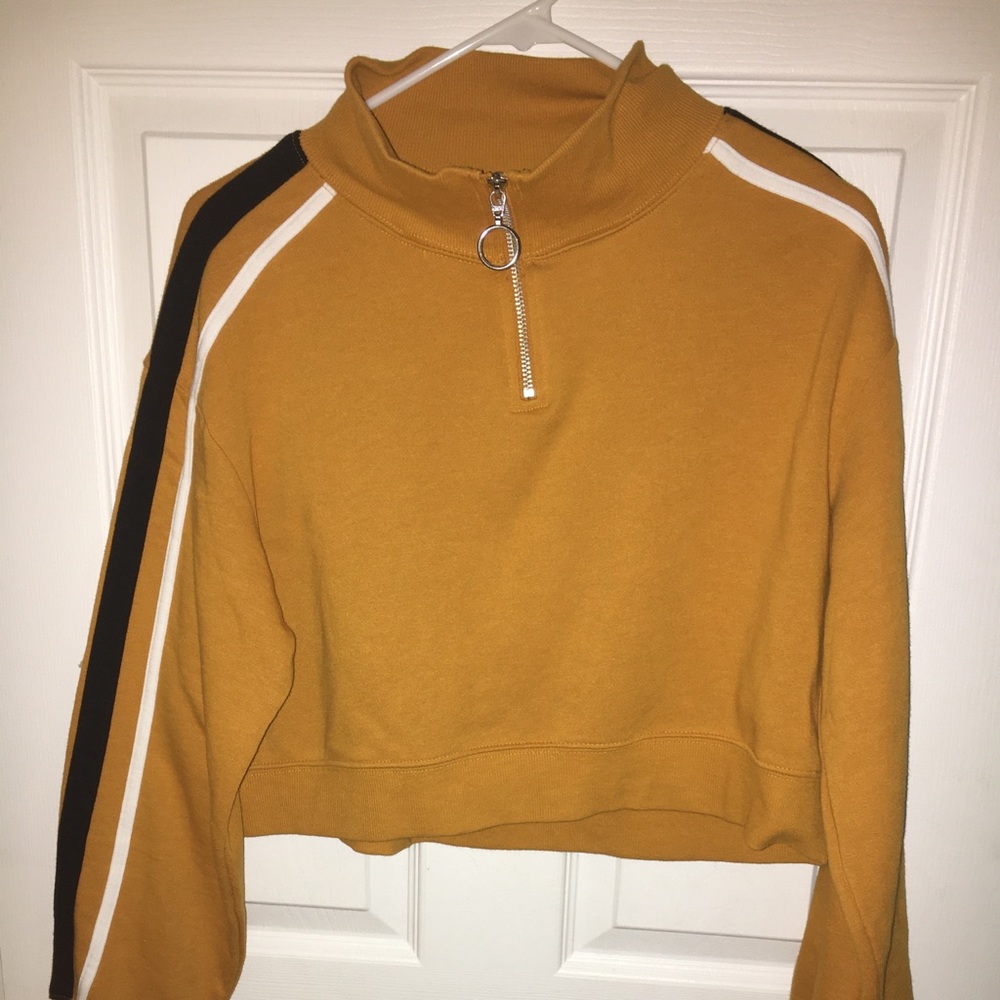 cropped sweatshirt
